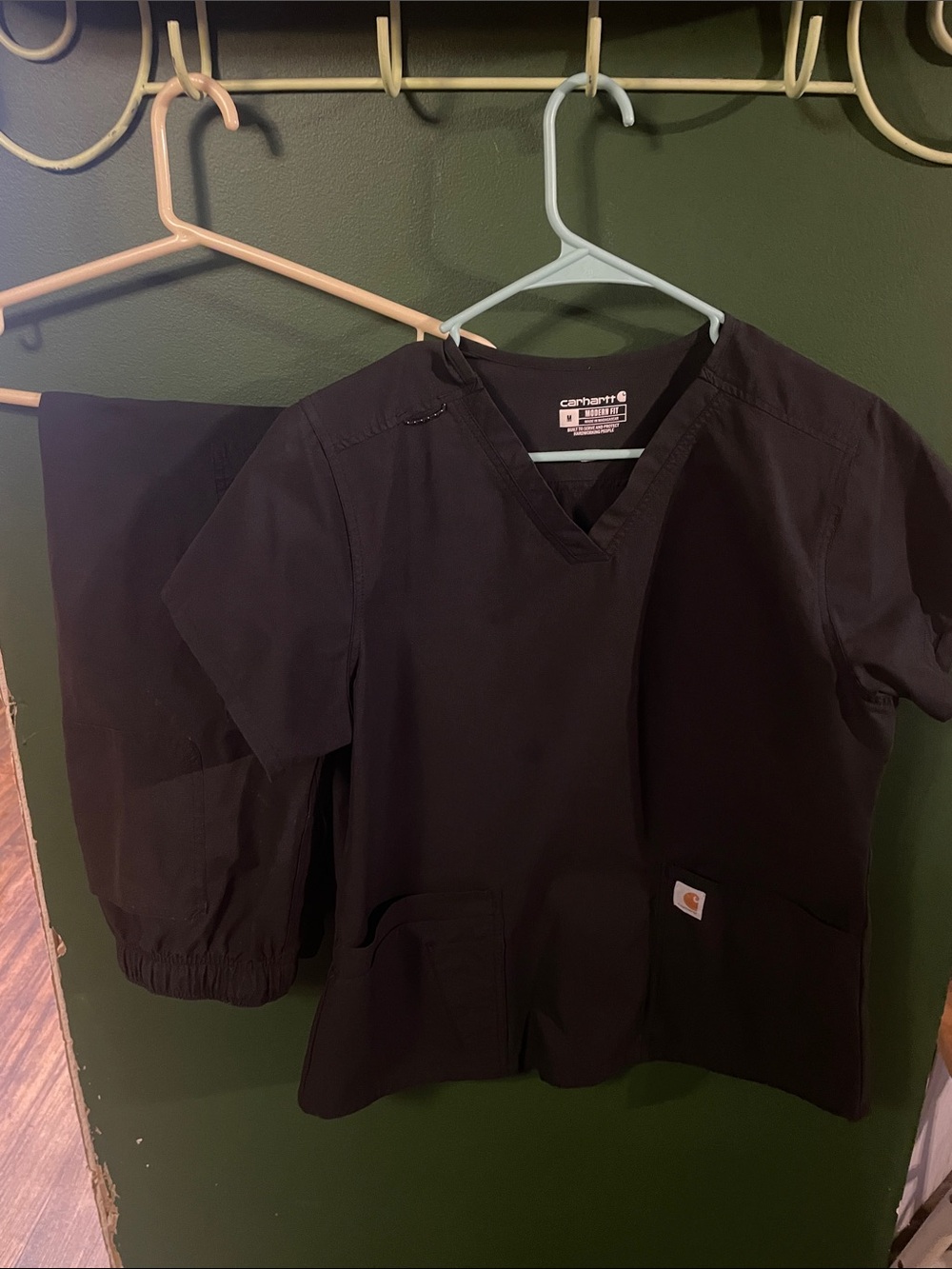 Carhartt Force Women’s Scrubs Top Set Black Size Medium